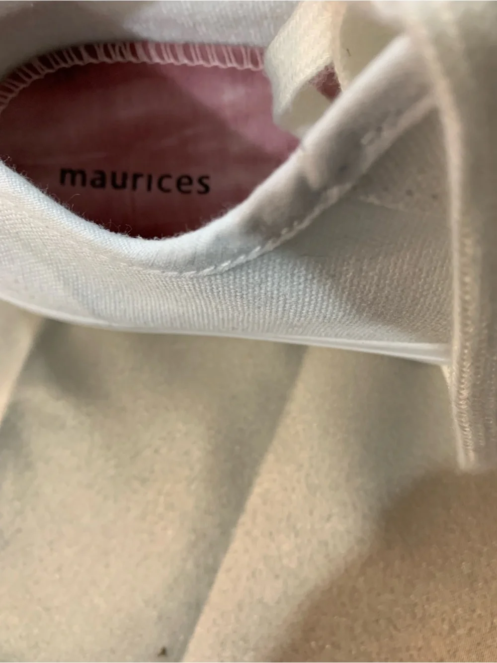 Maurices clean white